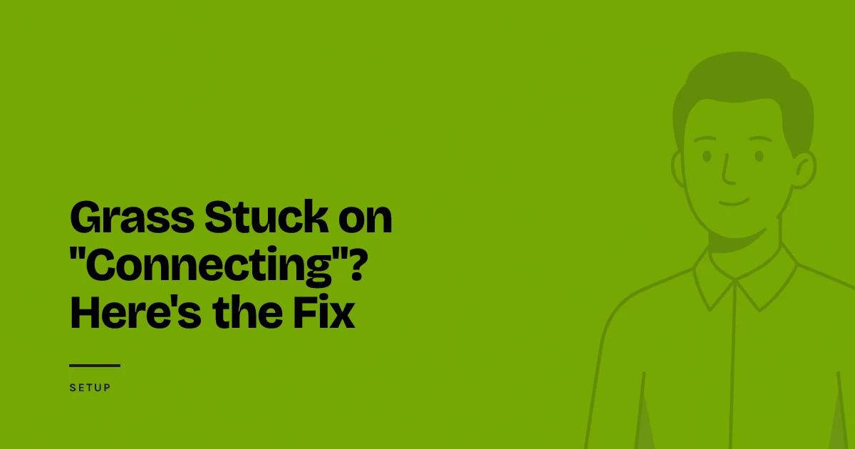 Person troubleshooting a stuck network connection on their laptop at a home desk